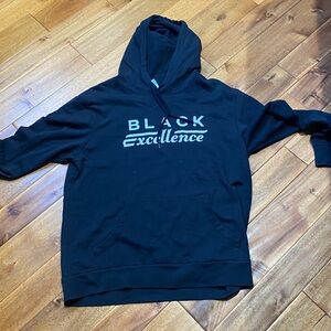Houston White Men's Black Excellence Pullover Hoodie